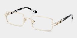 Olivia Light Gold Rectangle Glasses3