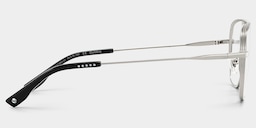 Angular rectangular aviators with a graphic edge.4