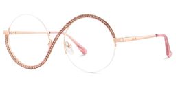 Jaila Round Pink Glasses2