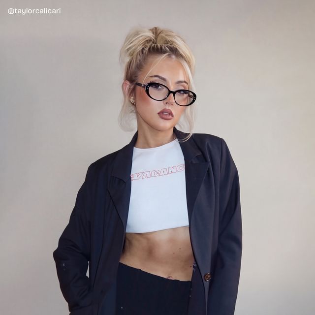 Lennon Black Oval Glasses hover