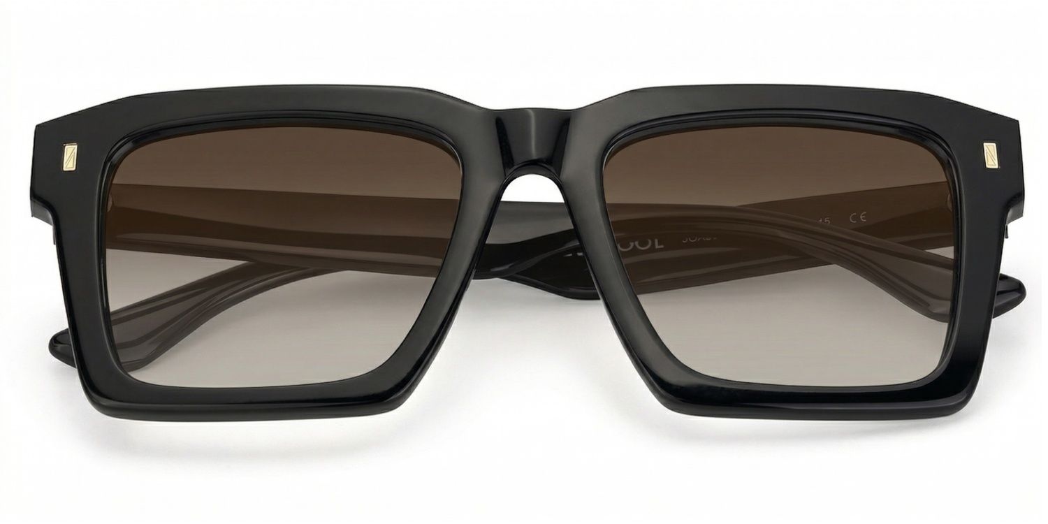 Large Square Prescription Glasses With Black Color1