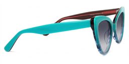 Claudette Cat Eye Blue-Green Glasses3