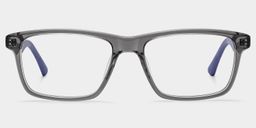 Bastian Gray Rectangle Glasses1