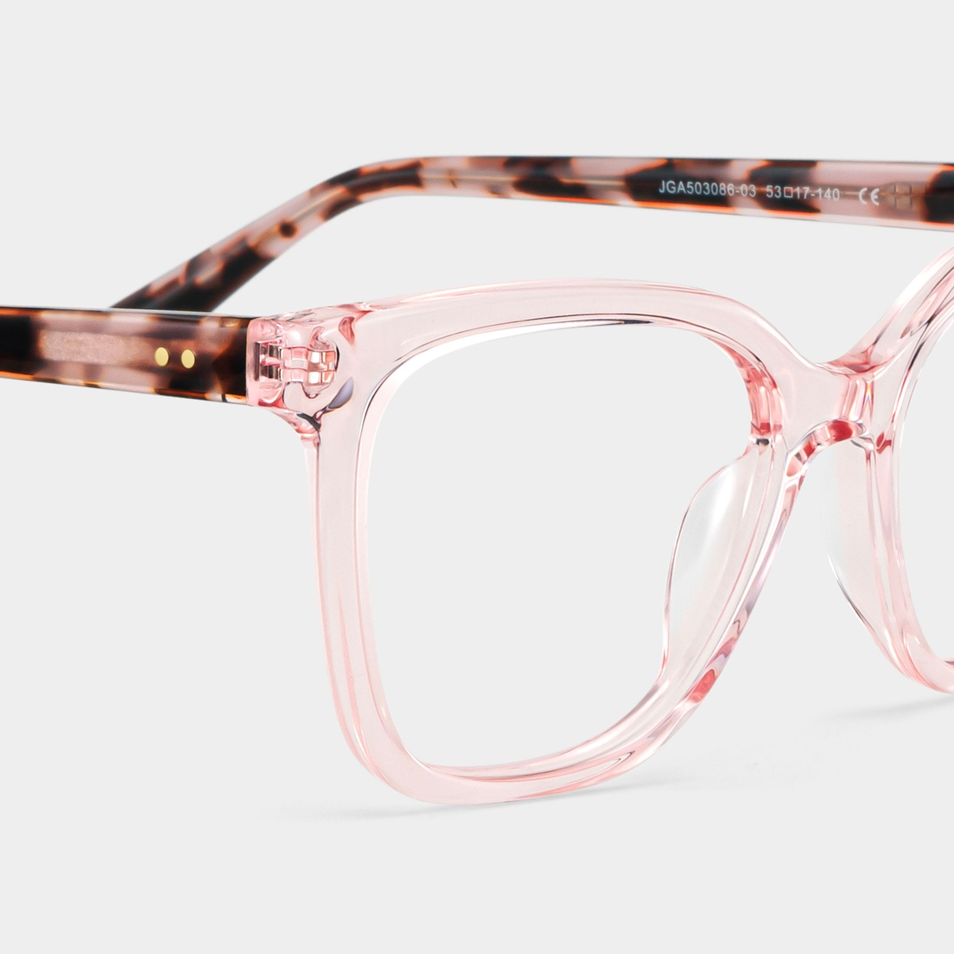 Sage Pink Frame Glasses with Rectangle Frame Online | ZEELOOL7