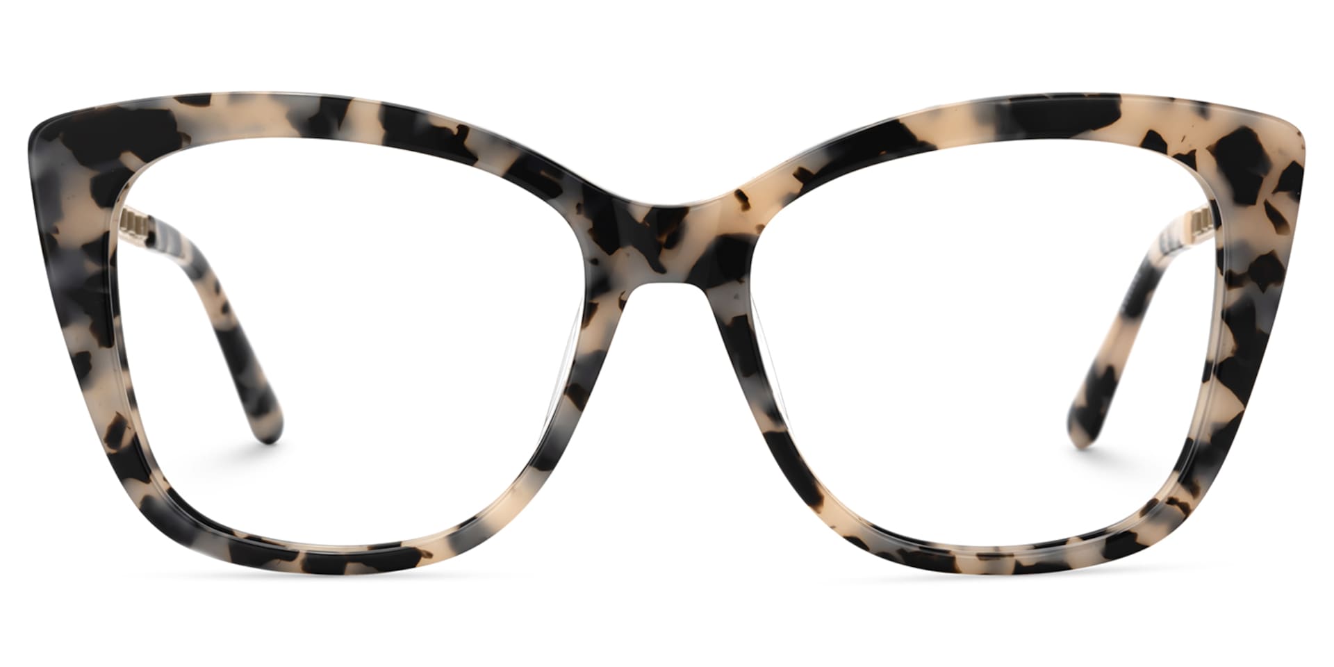 Deangela Tortoise shell Glasses With Metal Arms  | Zeelool1
