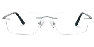 Ndiaye Rectangle Silver Glasses0