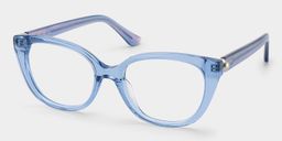 Charlotte Blue Cat eye Glasses2