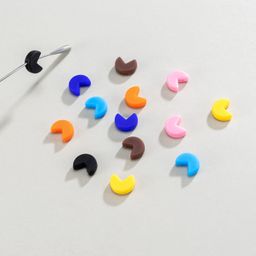7 Pair Moon Shape Multicolor Non-Slip Ear Grips0