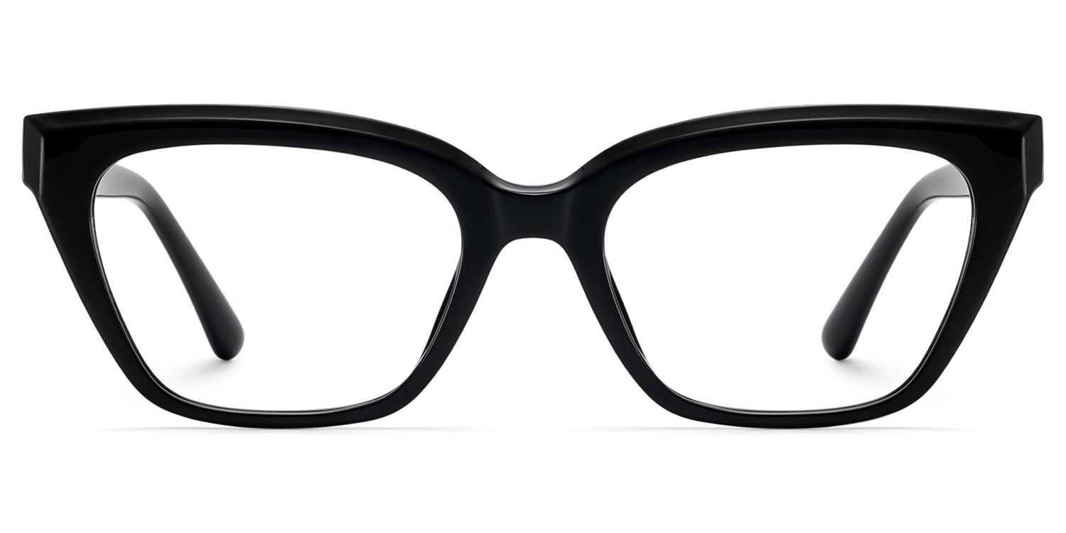 Zeelool Women's Cat eye Black Mixed Prescription Glasses