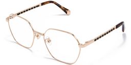 Dunbar Gold Geometric Glasses2