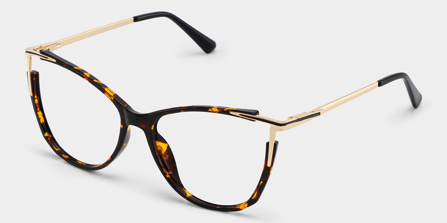 Yomary Cat eye Tortoise Thin Frame Glasses for Women | ZEELOOL3