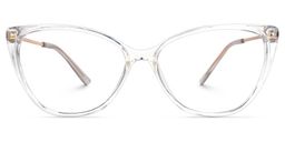 Brandi Cateye Clear Glasses0