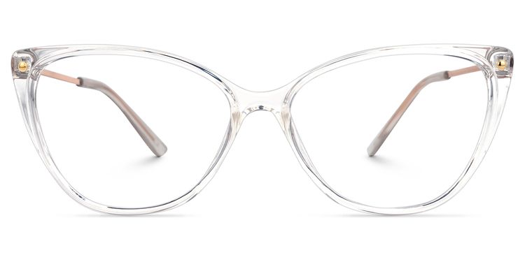 Brandi Cateye Clear Glasses