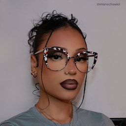 Brewer Cateye Orange-Floral Glasses5