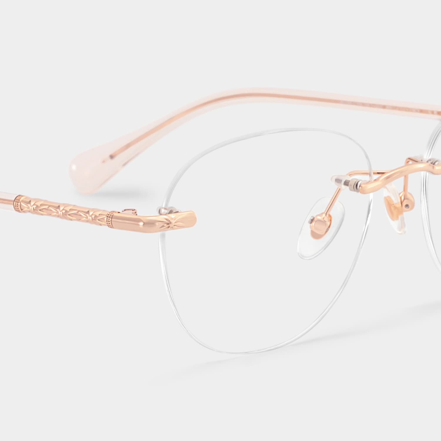 Jennifer Round Pink Gold Glasses4