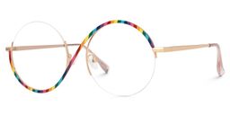 Flozif Geometric Colorful Glasses1