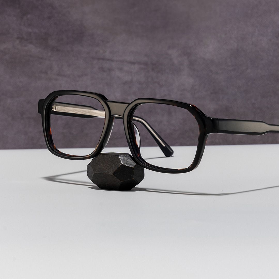 Arden Rectangle Tortoise Frame Eyeglasses for Man| ZEELOOL0