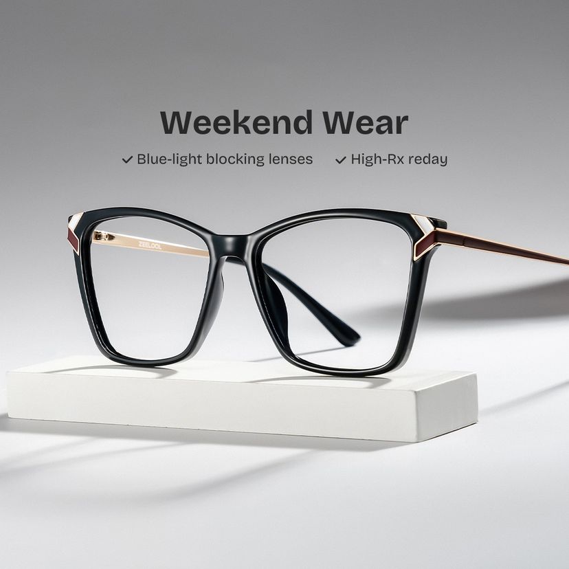 Mia Square Black Glasses