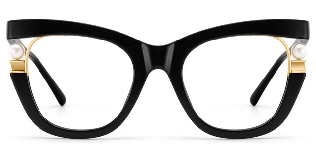 Pearl Cateye Black Glasses