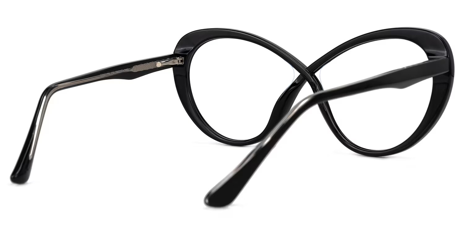 Butterfly Chasidy Black Glasses deals -Zeelool Glasses3