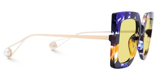 Qatar Square Blue/Black Sunglasses2