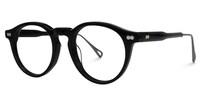 Chantalle Round Black Glasses1
