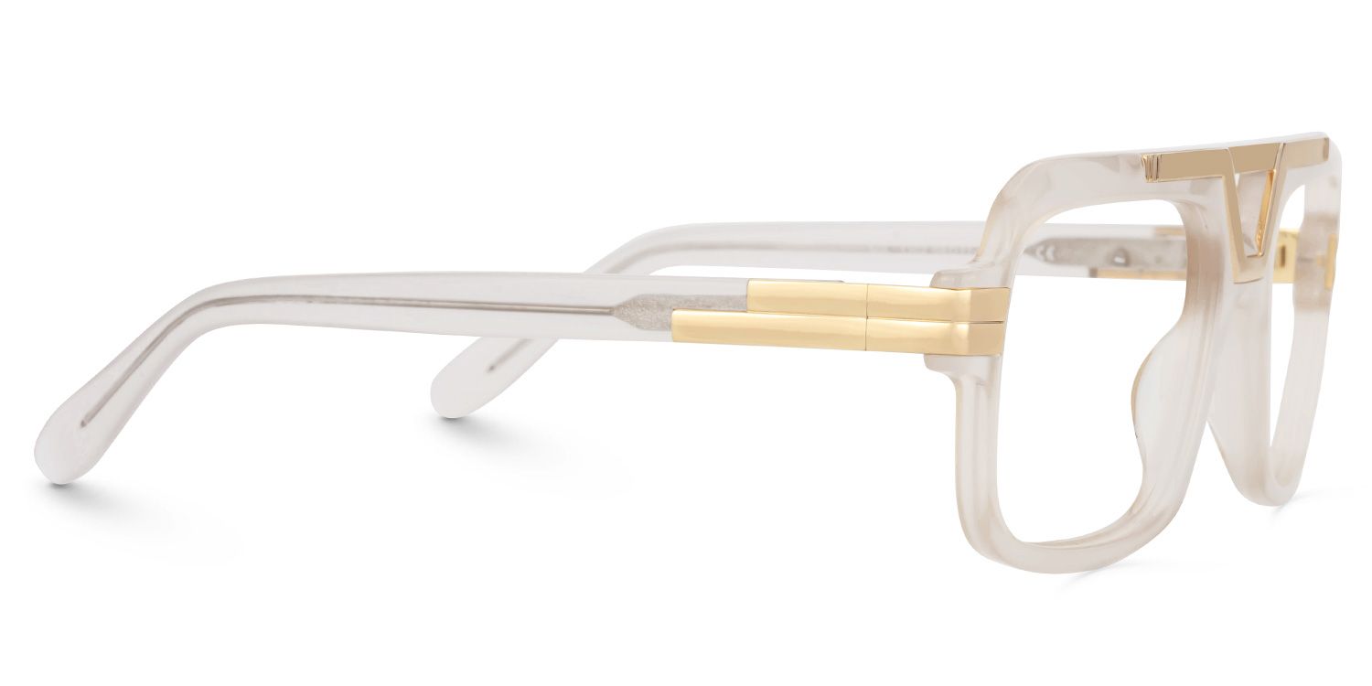 Croswell Acetate Aviator White Frame Glasses | Zeelool2