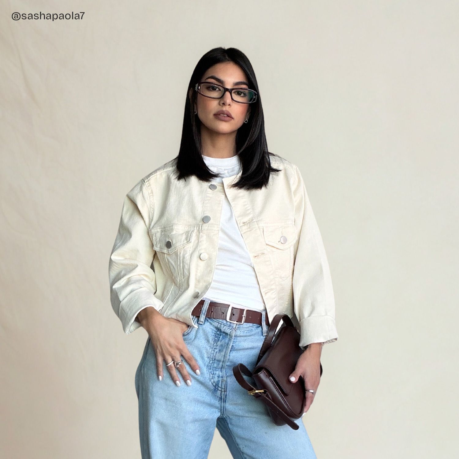 Willow Y2K Brown Rectangle Glasses for Ladies | ZEELOOL7