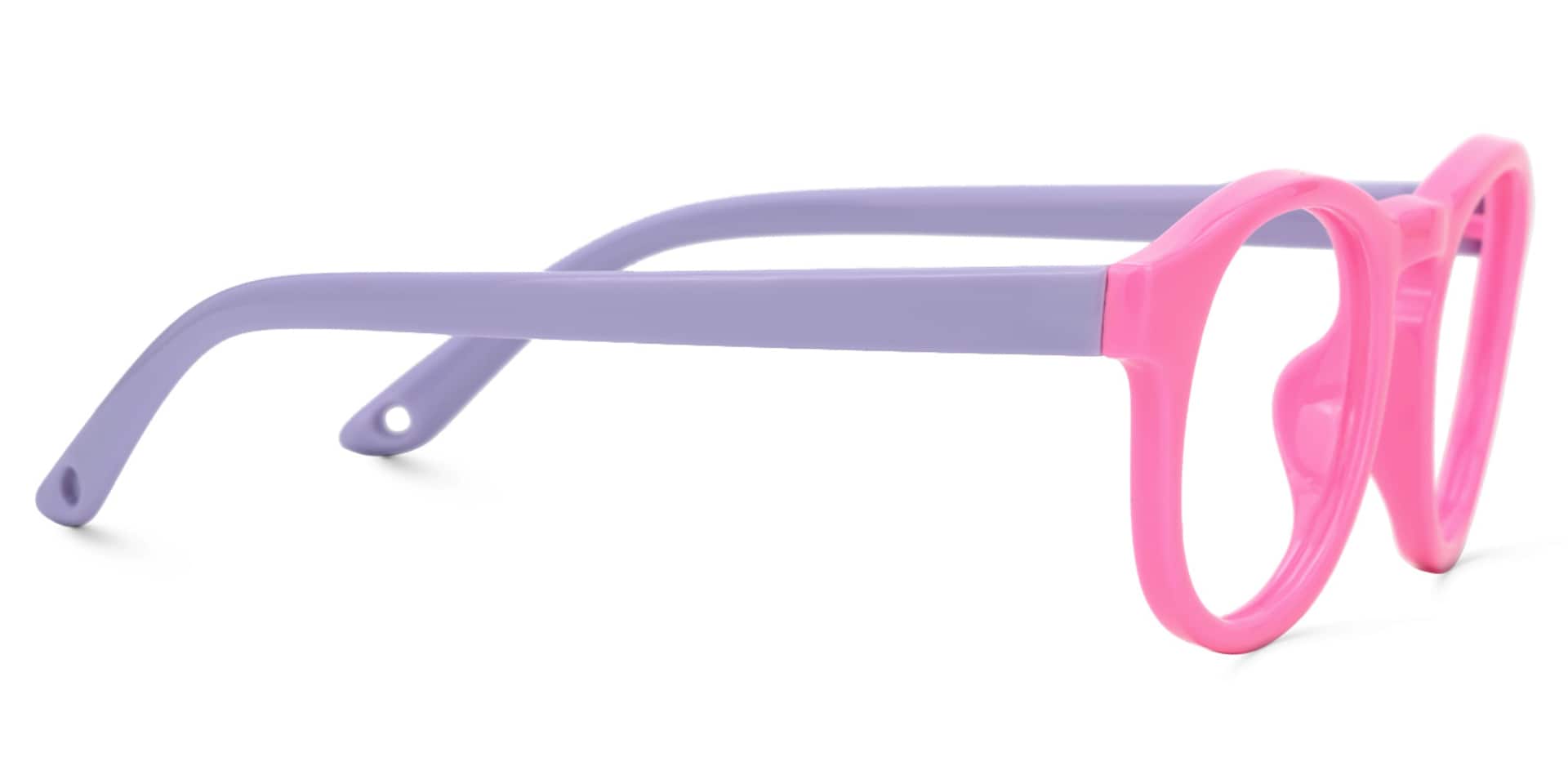 Gilgal Round Pink Frame Eyeglasses for Toddlers2