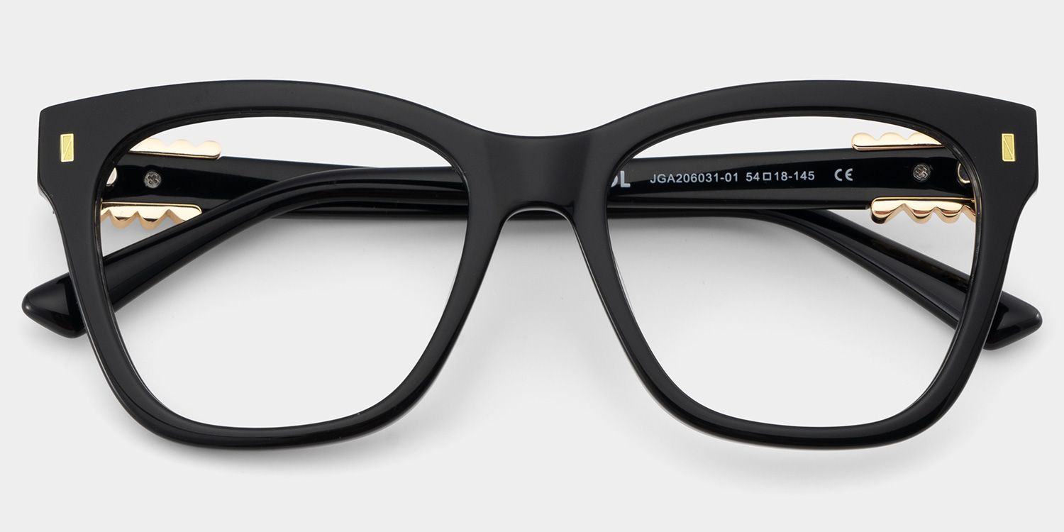 Square Black Eyeglasses- Mae Acetate Frame Glasses2