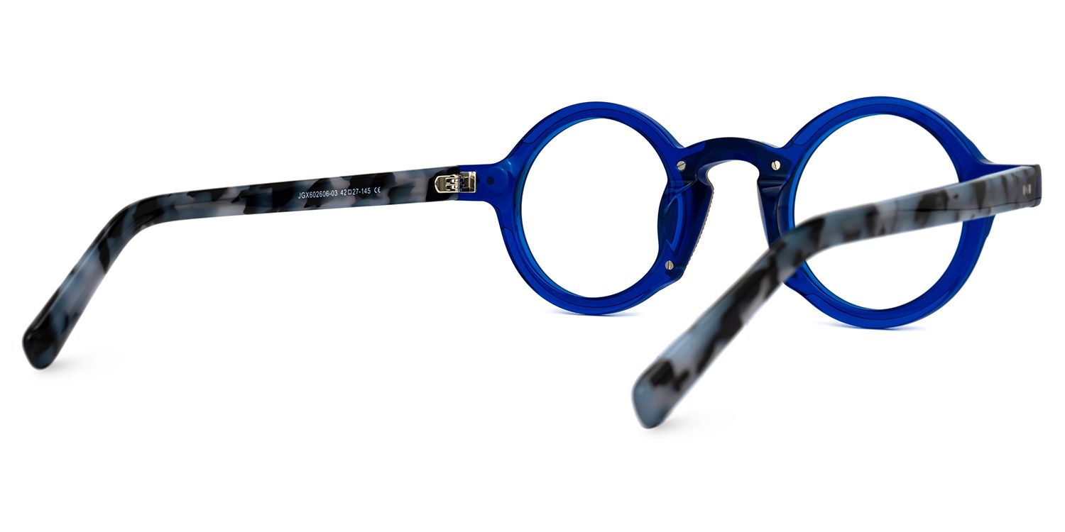 Danyelle Round Blue Glasses3