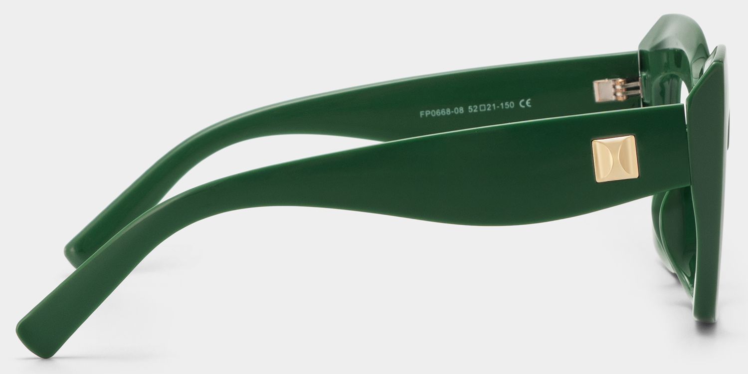 Alberta Cat-Eye Green Frame Glasses | Zeelool