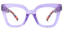 Malcolm Square Purple Glasses0