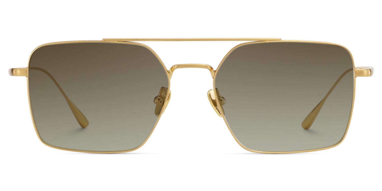 Jensen Aviator Style Gold Frame Sunglasses | ZEELOOL0