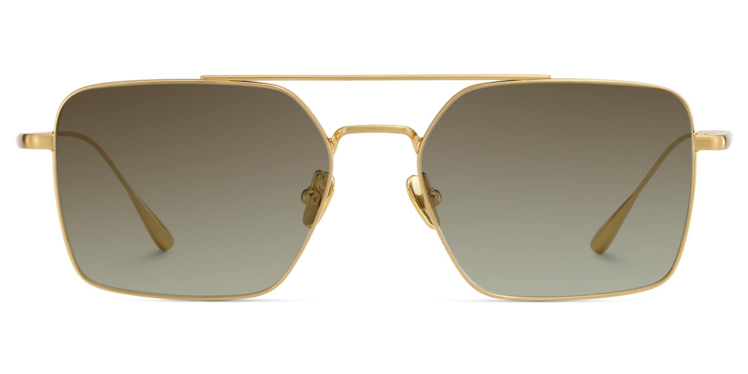 Jensen Aviator Gold Sunglasses