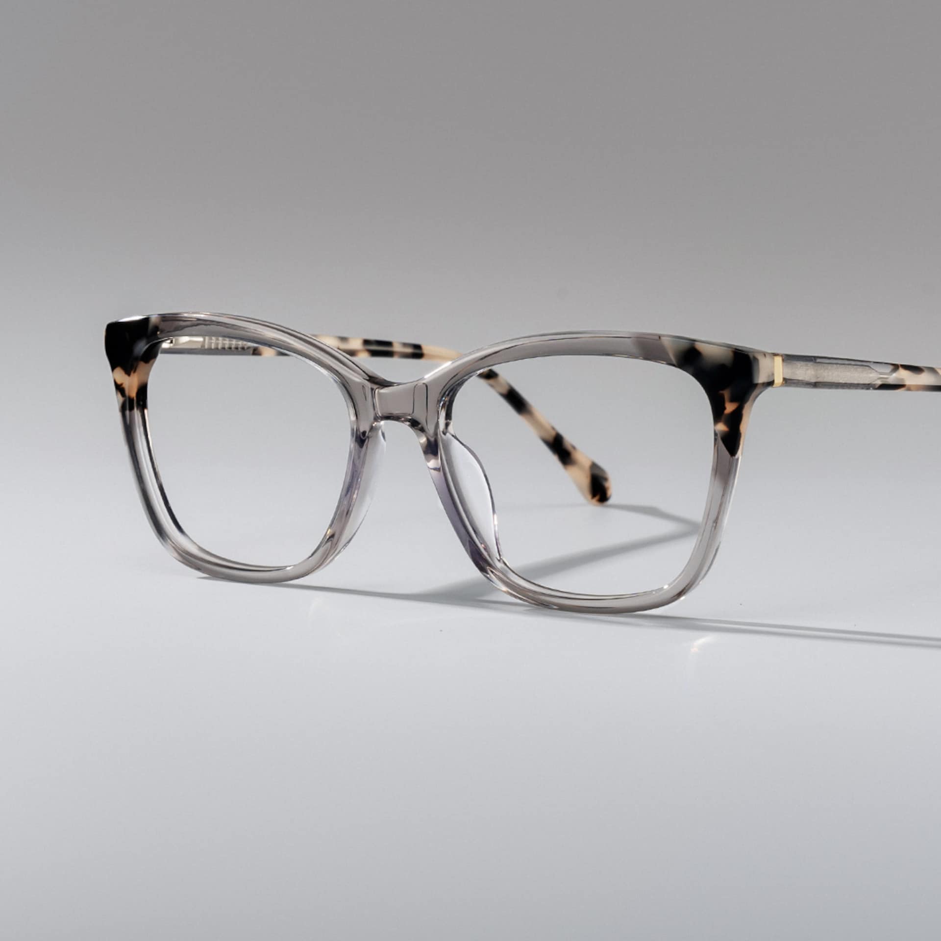 Juno Rectangle Gray Frame Eyeglasses for Woman| ZEELOOL0