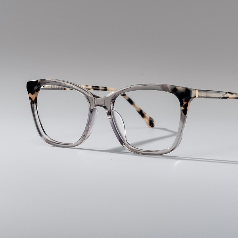 Juno Rectangle Gray Glasses