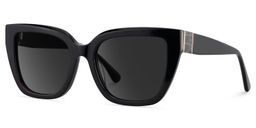 Tamarrah Cateye Black Sunglasses2