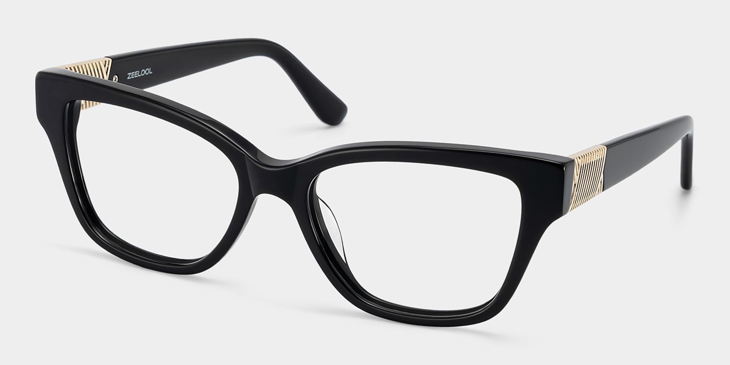 Miranda Black Frame Cat Eye Glasses for Women | ZEELOOL2