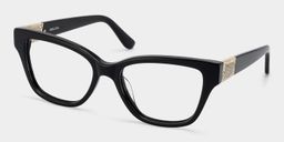 Miranda Black Cat eye Glasses2