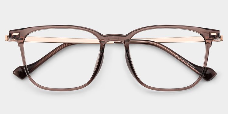 William Rectangle Brown Glasses