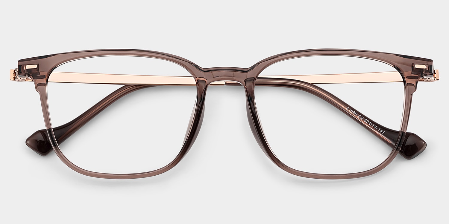 William Rectangle Brown Glasses