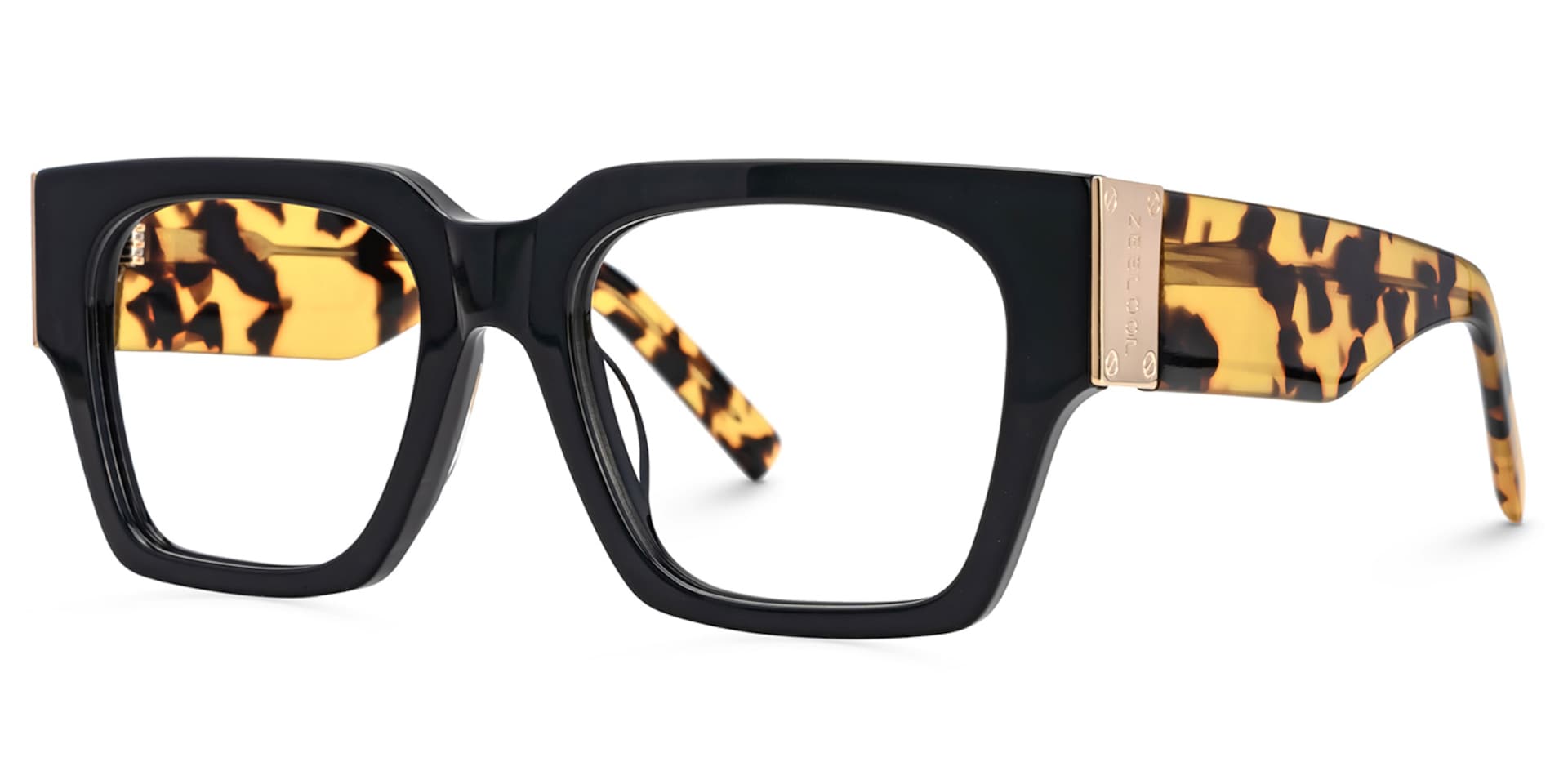 Dedee Square Large Thick Black Glasses & Frames for Men1