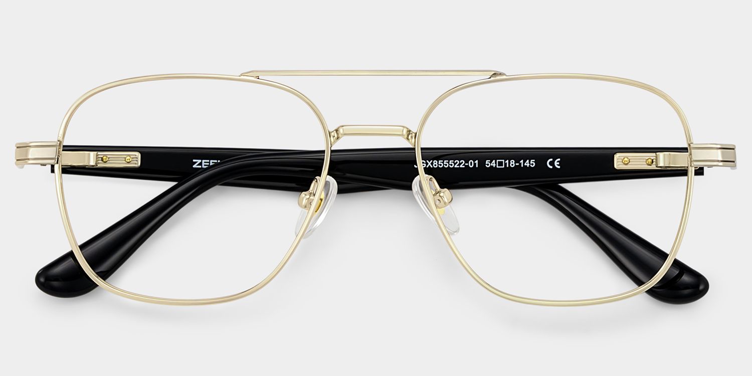Anderson Gold Aviator Glasses for Men | ZEELOOL2