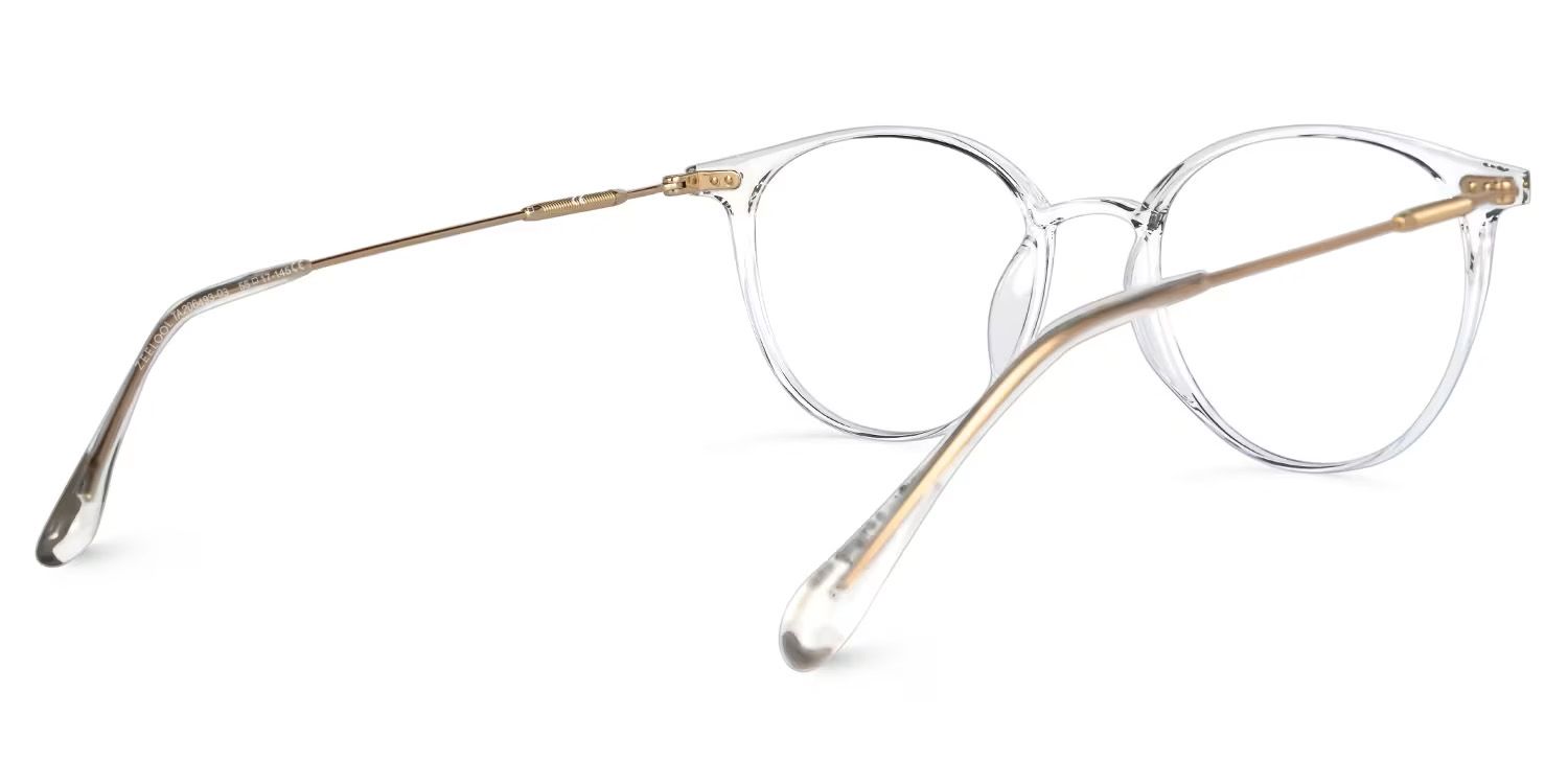 Judsy Round Clear Glasses | Zeelool Glasses3