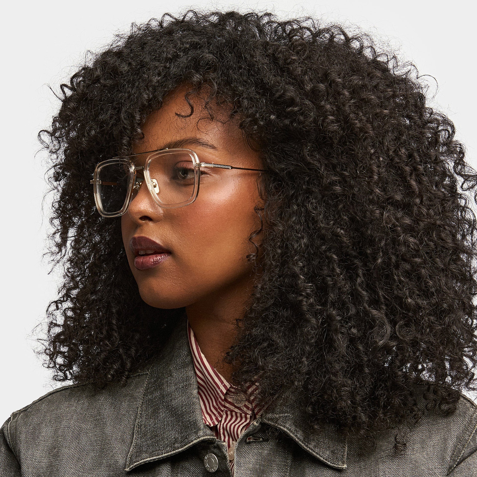 Gifford Aviator Crystal Frame Glasses | Zeelool Optical1