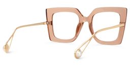 Qatar Square Beige Glasses3