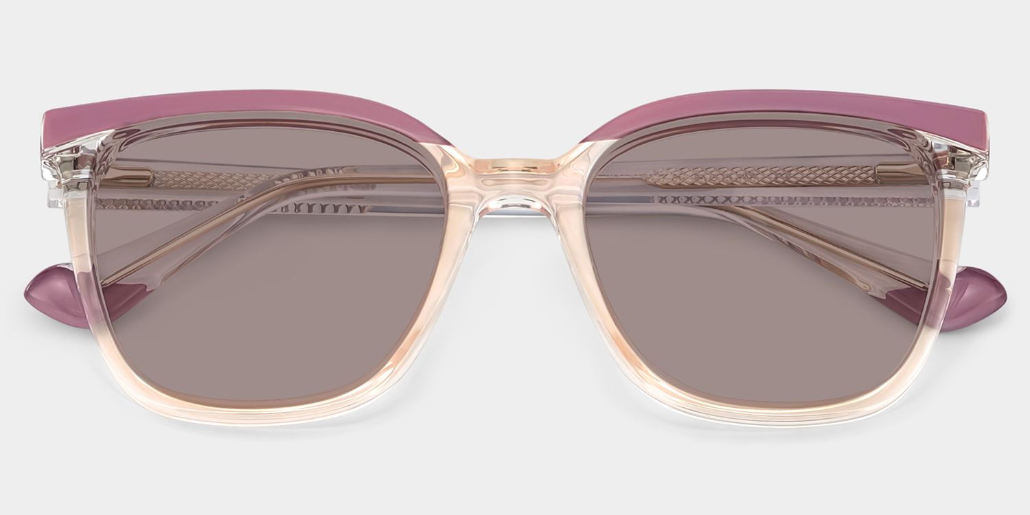 Square Tawana Purple Glasses deals -Zeelool Glasses