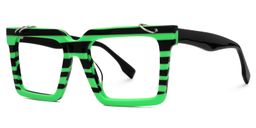 Dupree Square Green-Black Glasses1