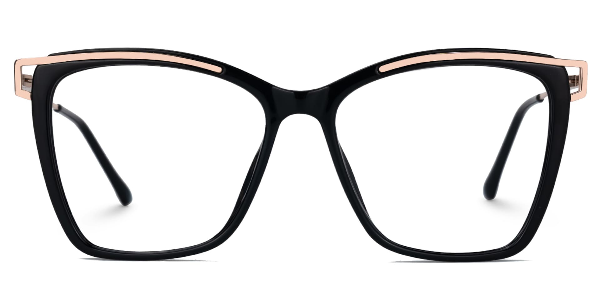 Krystle Square Black Eyeglasses and Glasses Frames2